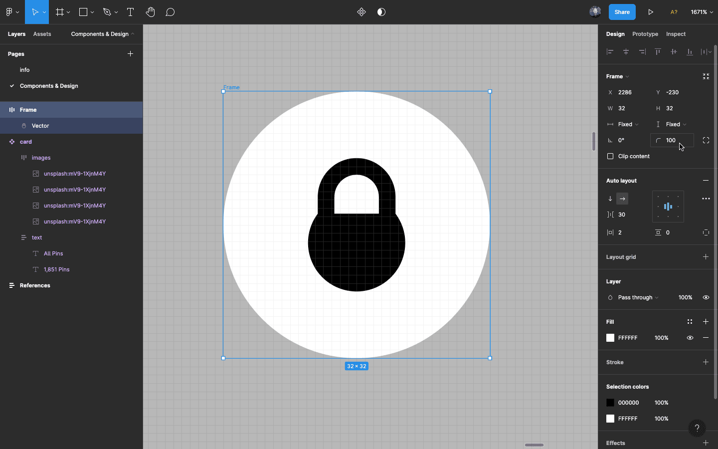 lock icon with white circular background