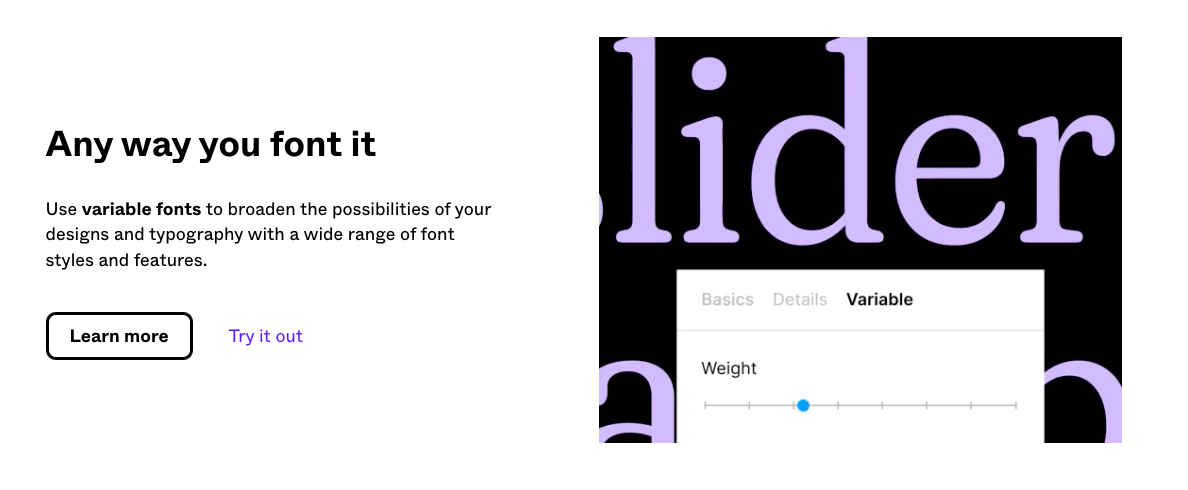 Now you can use Variable fonts in Figma